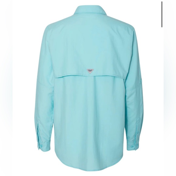 Columbia PFG Bahama II Long Sleeve Shirt in Clear Blue Size 3X - Picture 2 of 8